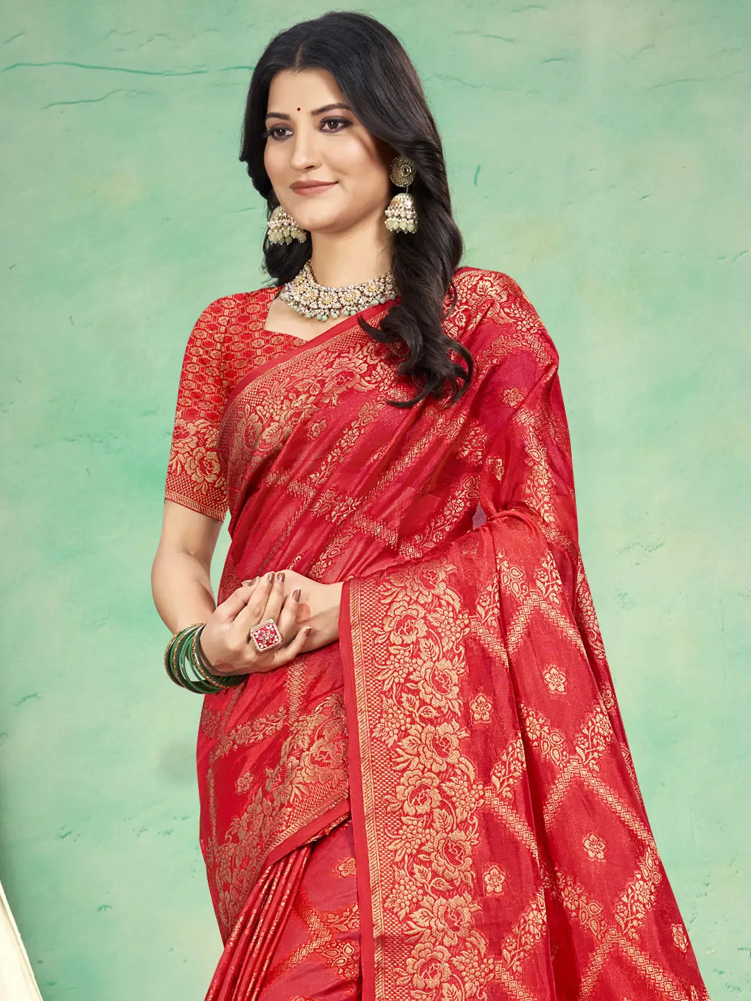 Red Silk Saree