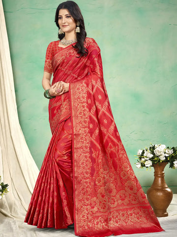 Red Silk Saree