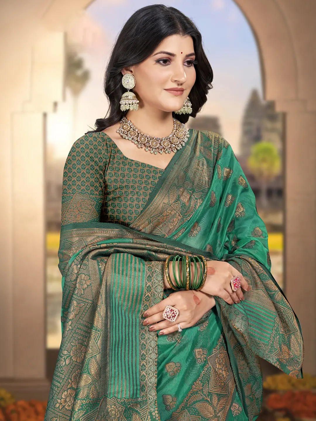 Green Silk Saree