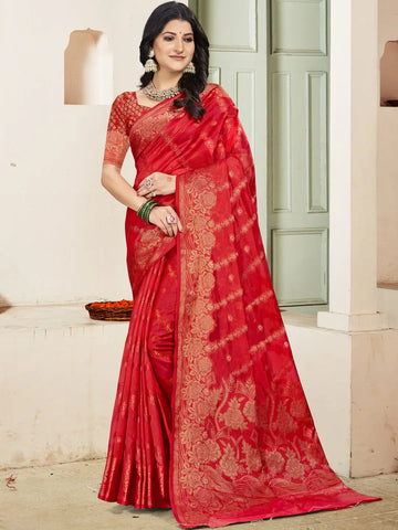 Red Silk Saree