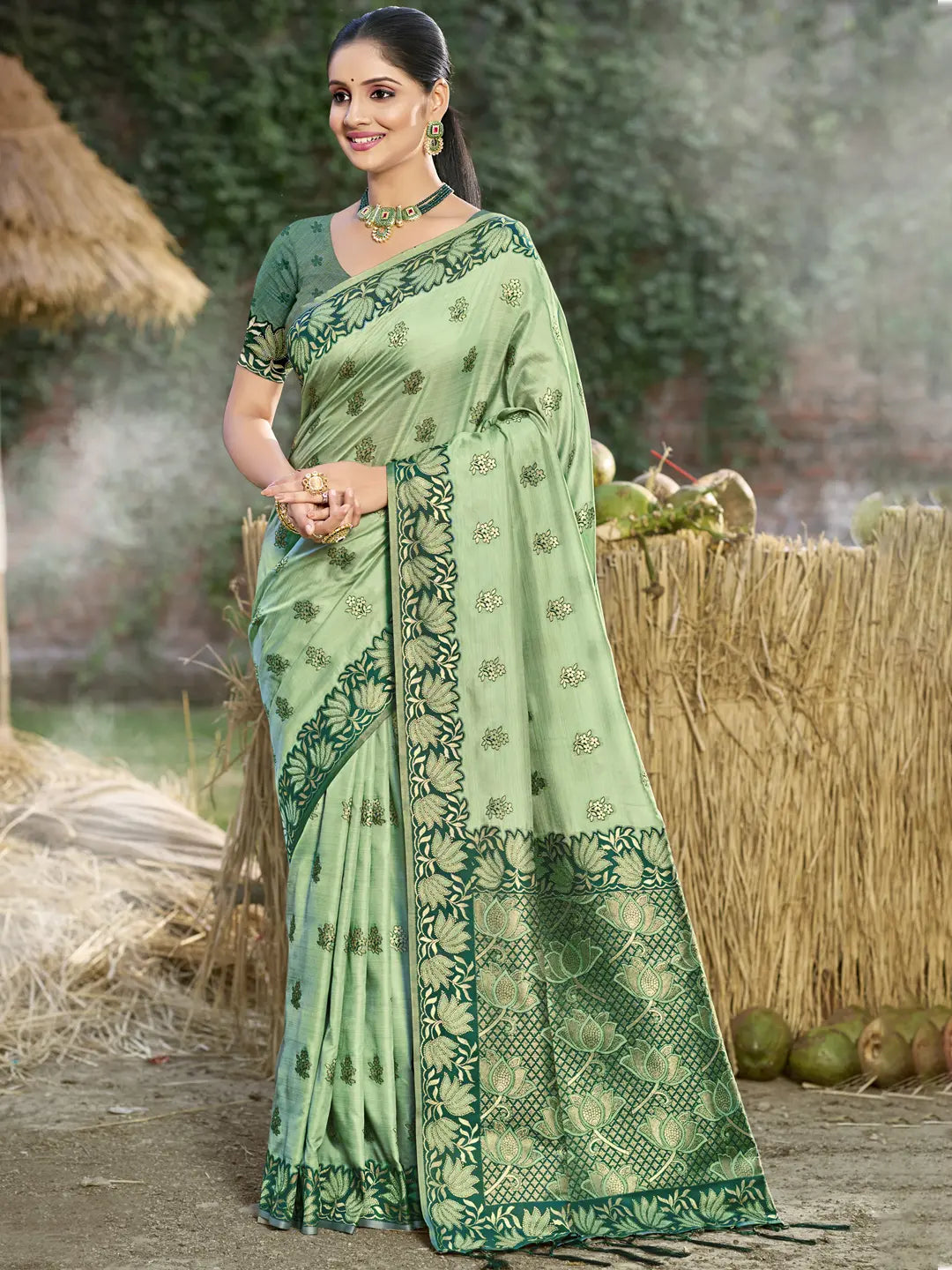 Light Green Silk Saree