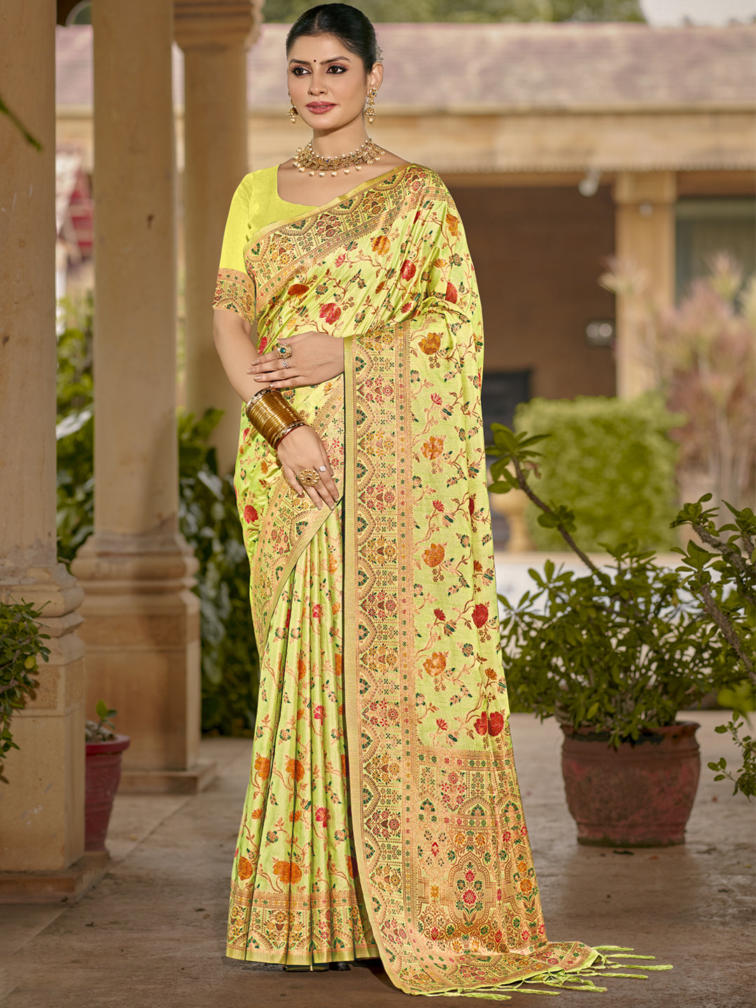 Light Green Silk Saree