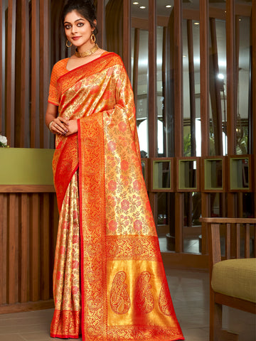 Sangam Printed Silk Saree