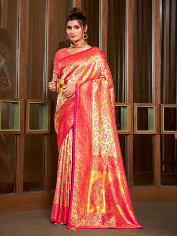 Sangam Printed Silk Saree