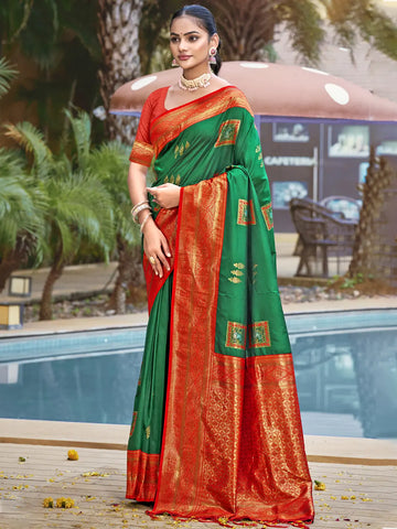 Green Silk Saree