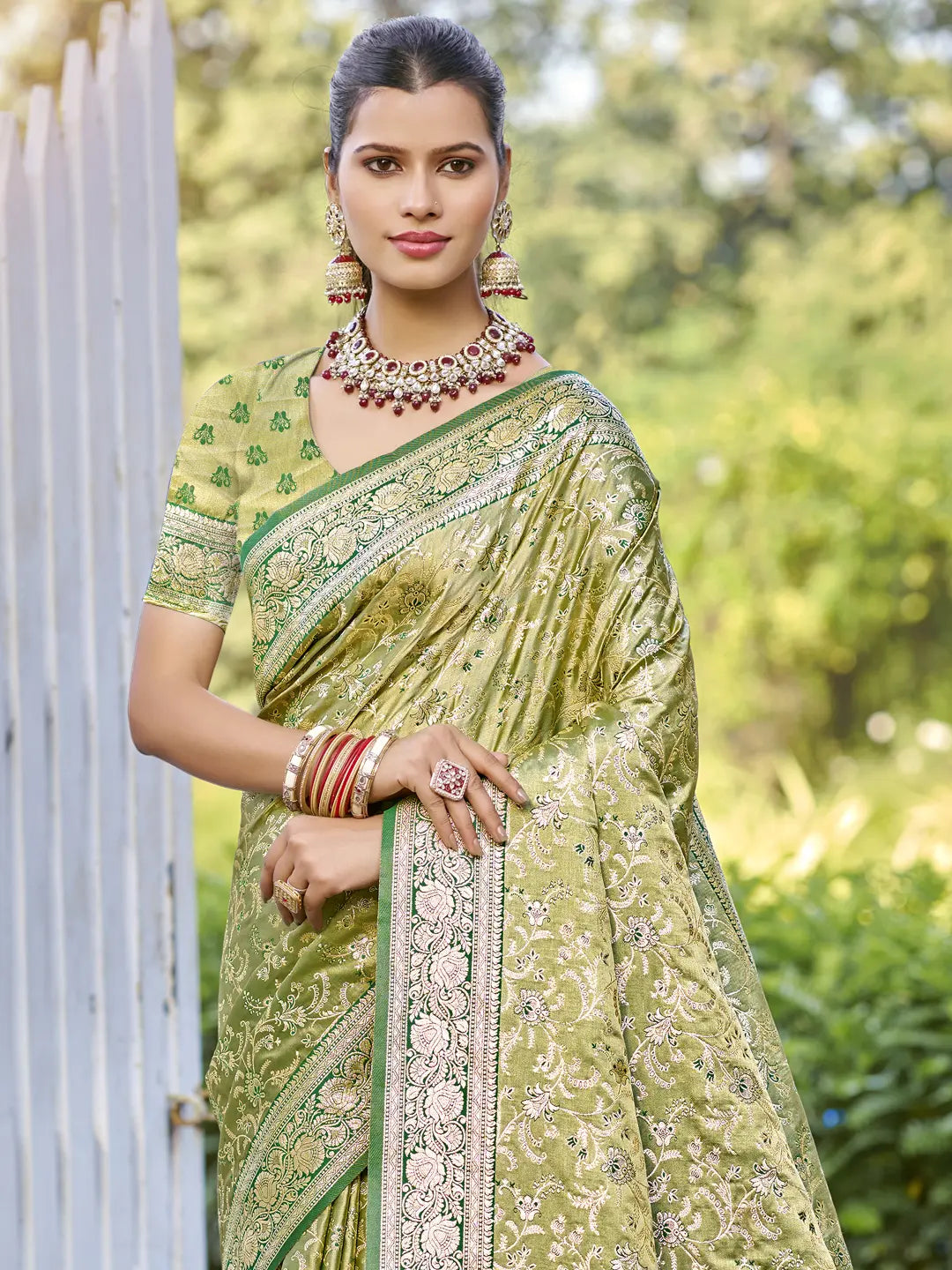 Light Green Silk Saree