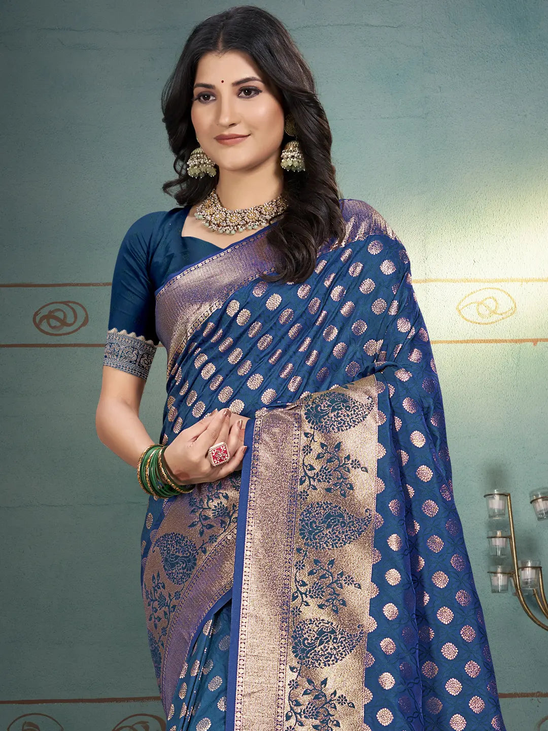 Blue Silk Saree