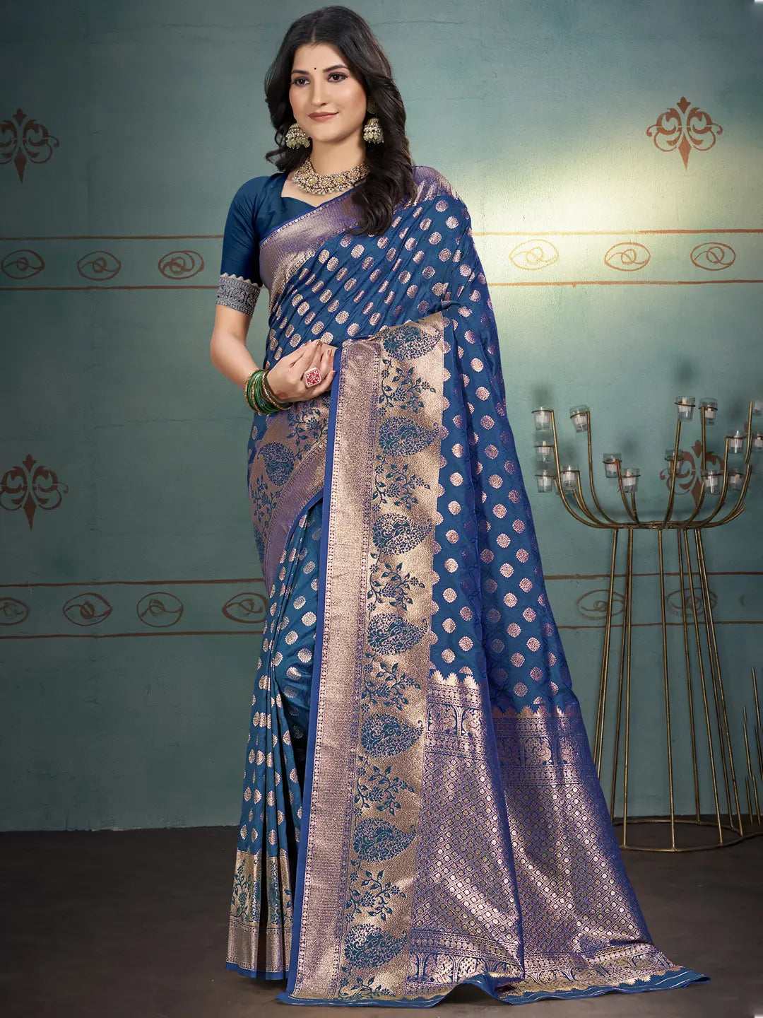 Blue Silk Saree