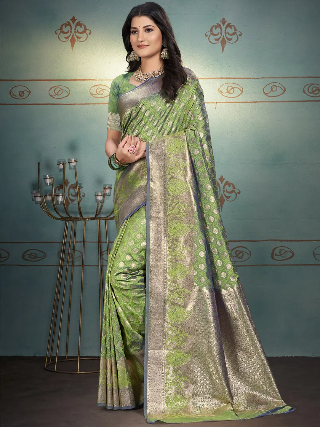 Green Silk Saree