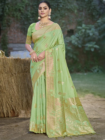 Light Green Silk Saree