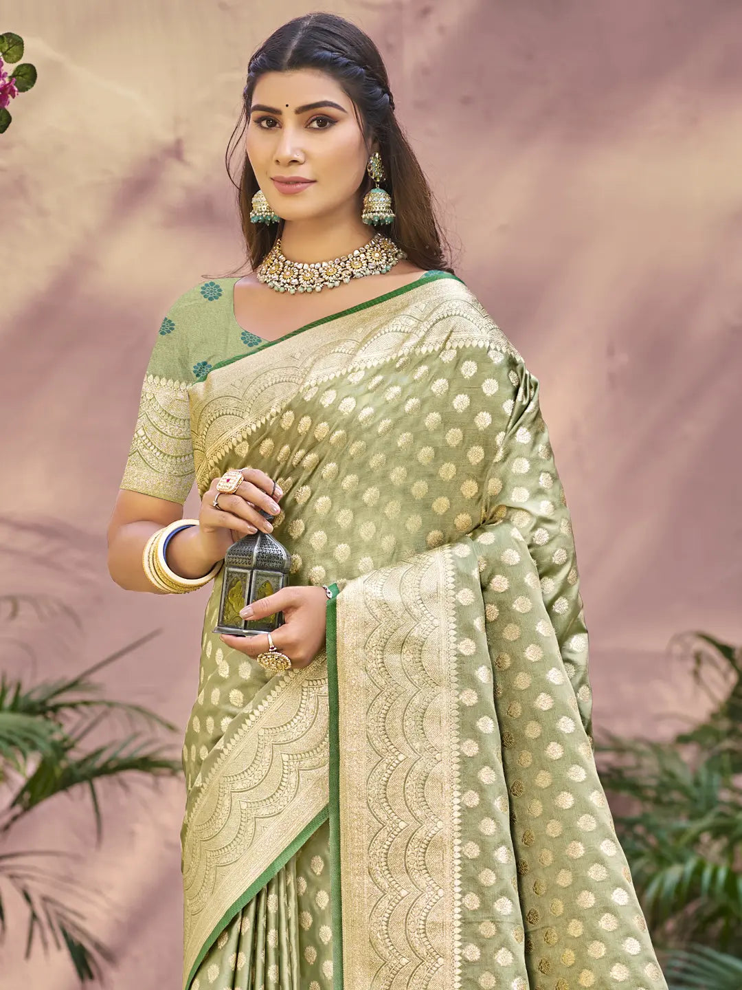 Light Green Silk Saree