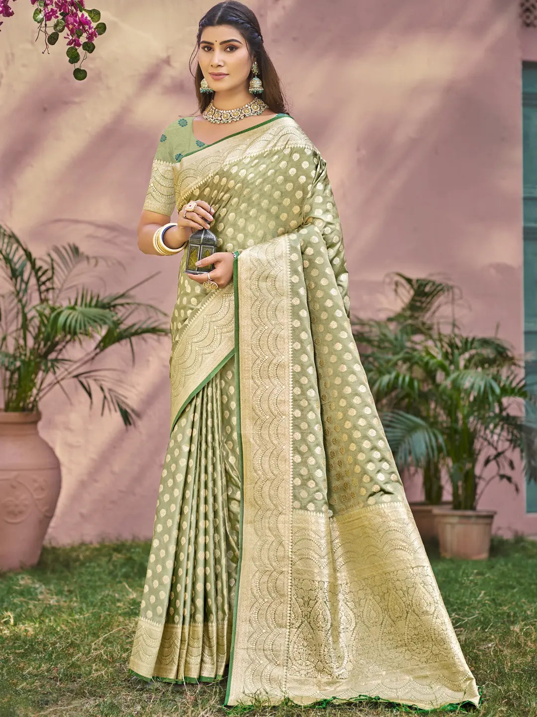 Light Green Silk Saree