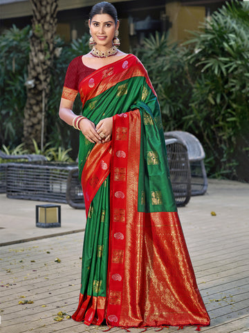 Green Silk Saree