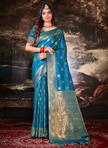 Blue Silk Saree