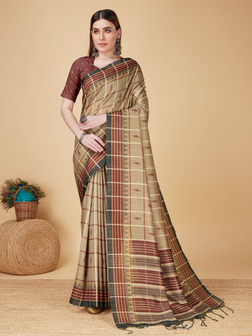 Sangam Beautiful Cotton Silk Saree