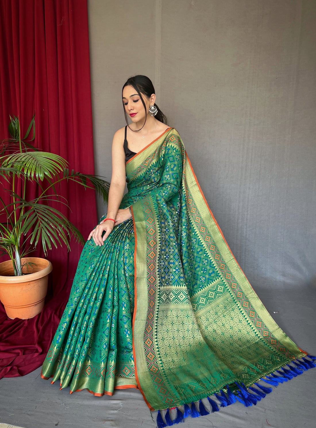 Green Silk Saree