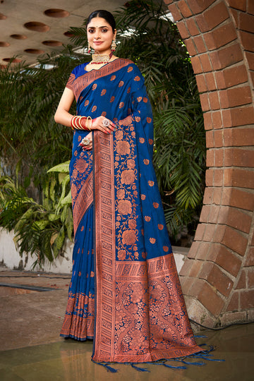 Blue Silk Saree