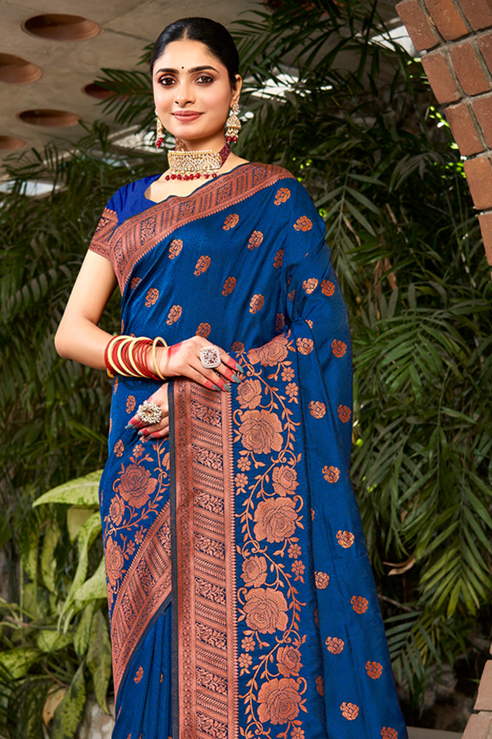 Blue Silk Saree