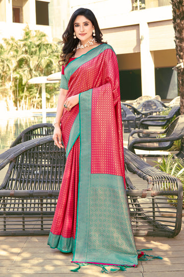 Red Banarasi Silk Saree