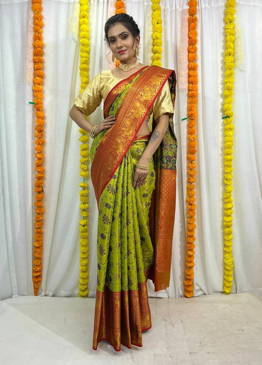 Green Kanjivaram Silk Saree