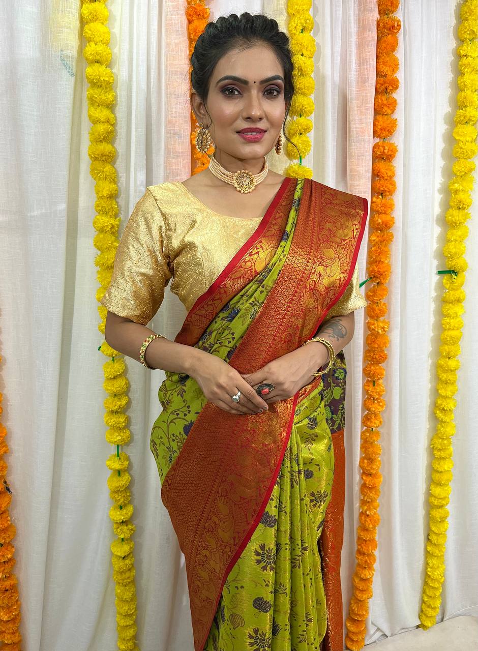 Green Kanjivaram Silk Saree