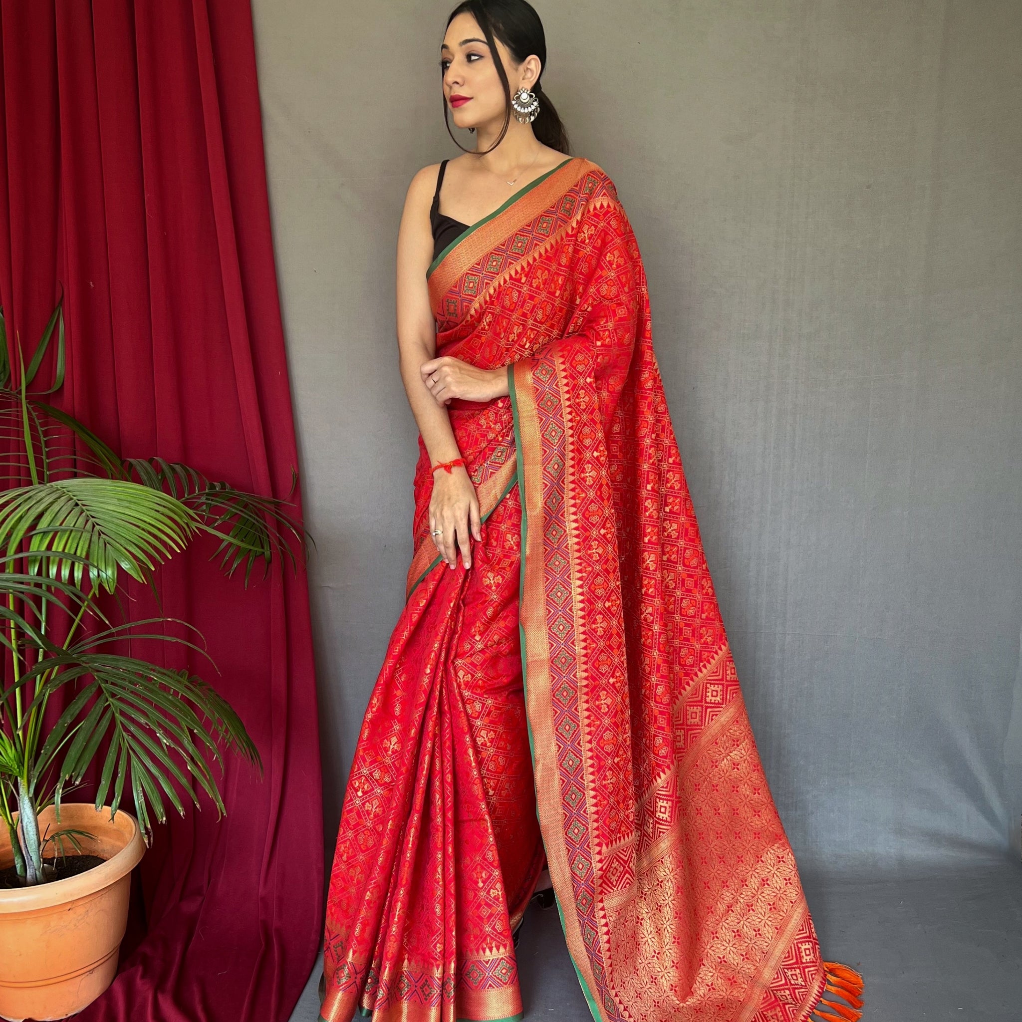 Red Silk Saree