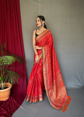 Red Silk Saree