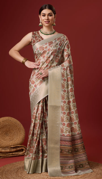 Sangam Beautiful Cotton Saree