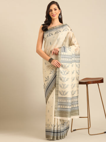 White Cotton Saree