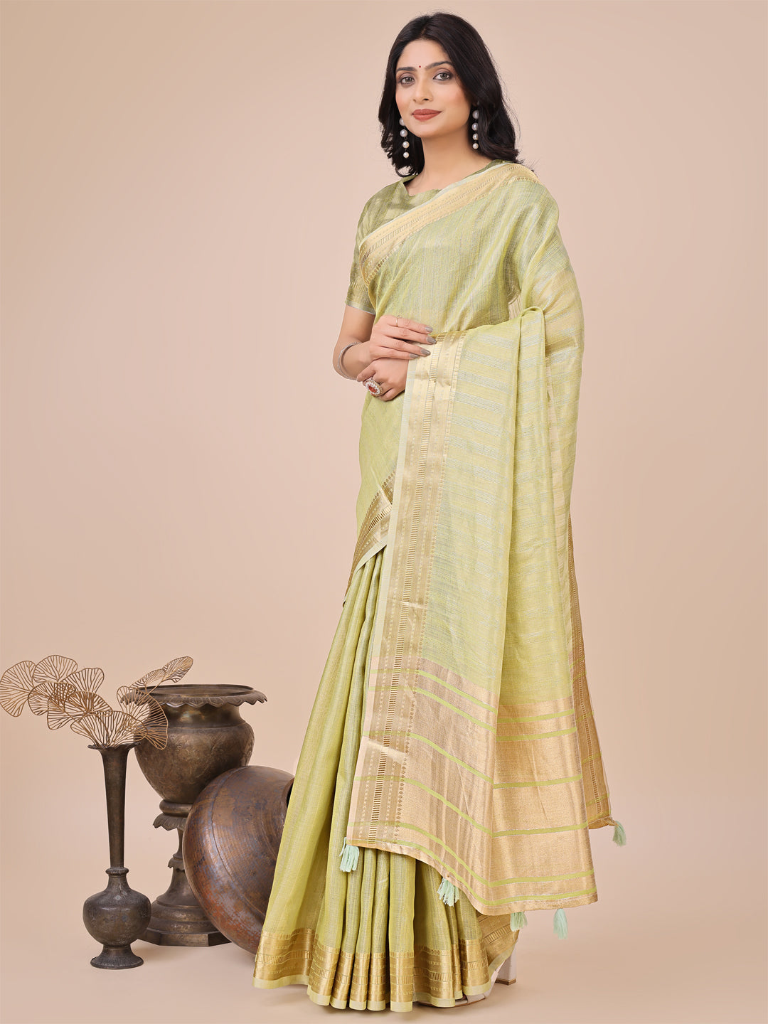 Light Green Organza Saree