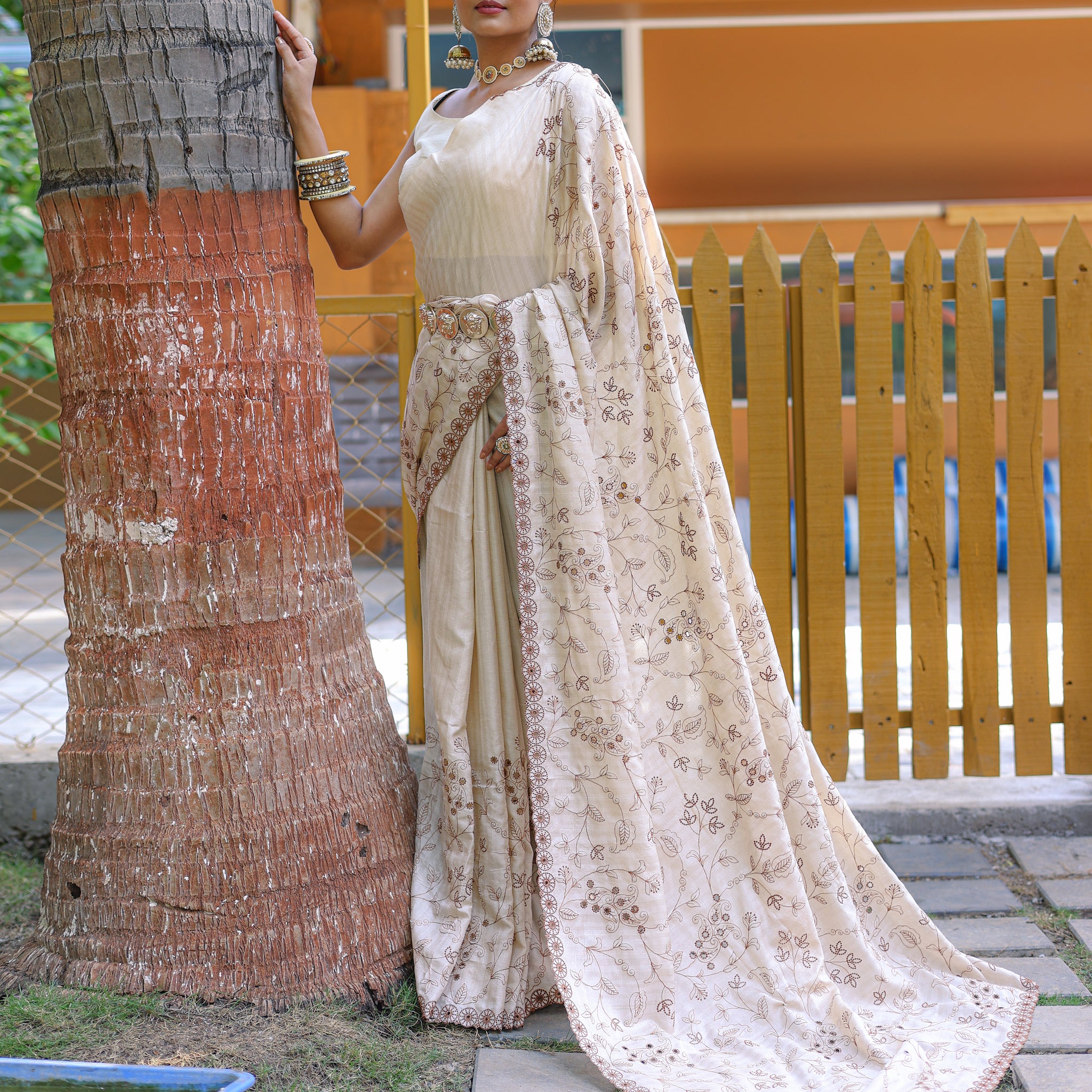 White Soft Silk Saree